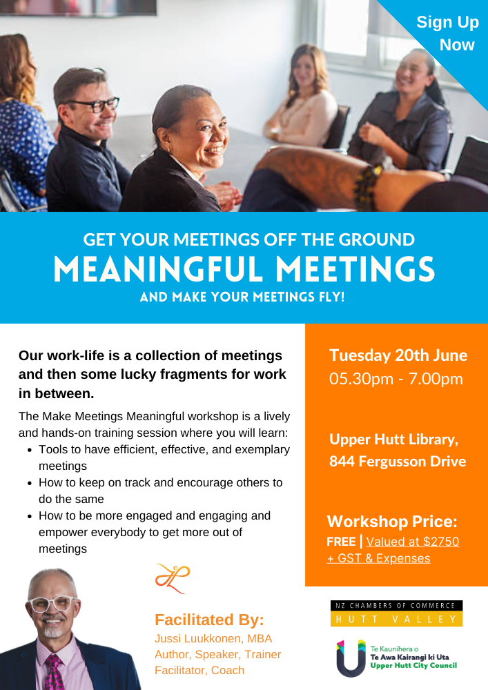 Meaningful Meetings Event Flyer 
