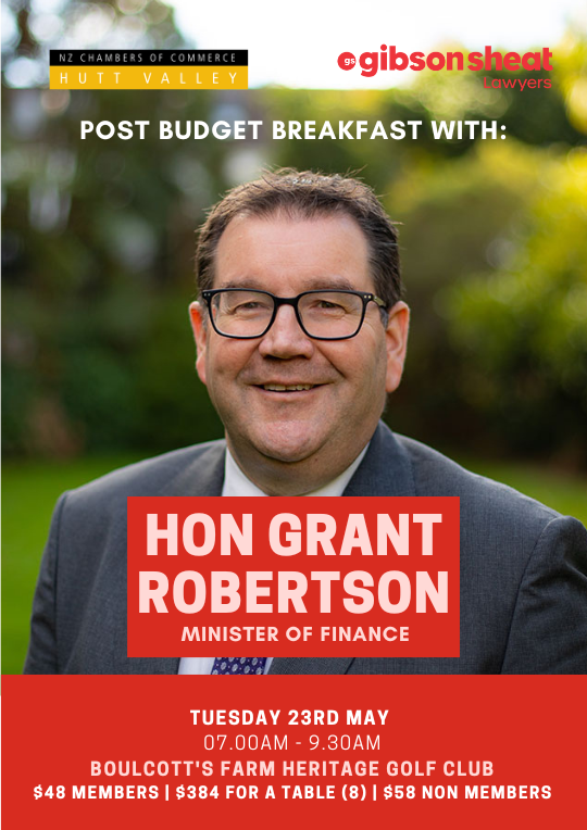 Post Budget Breakfast with Hon Grant Robertson 