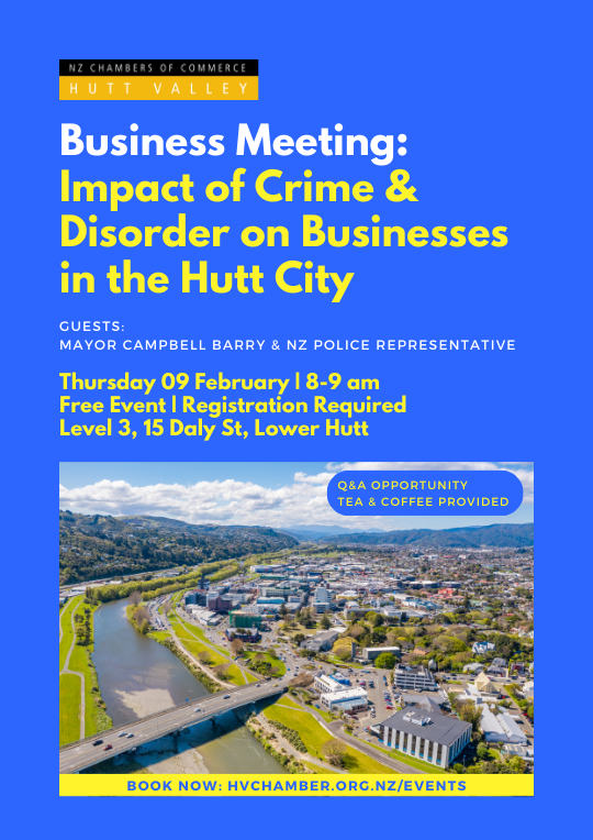 Impact of Crime & Disorder on Businesses in Lower Hutt | Business Community Meeting