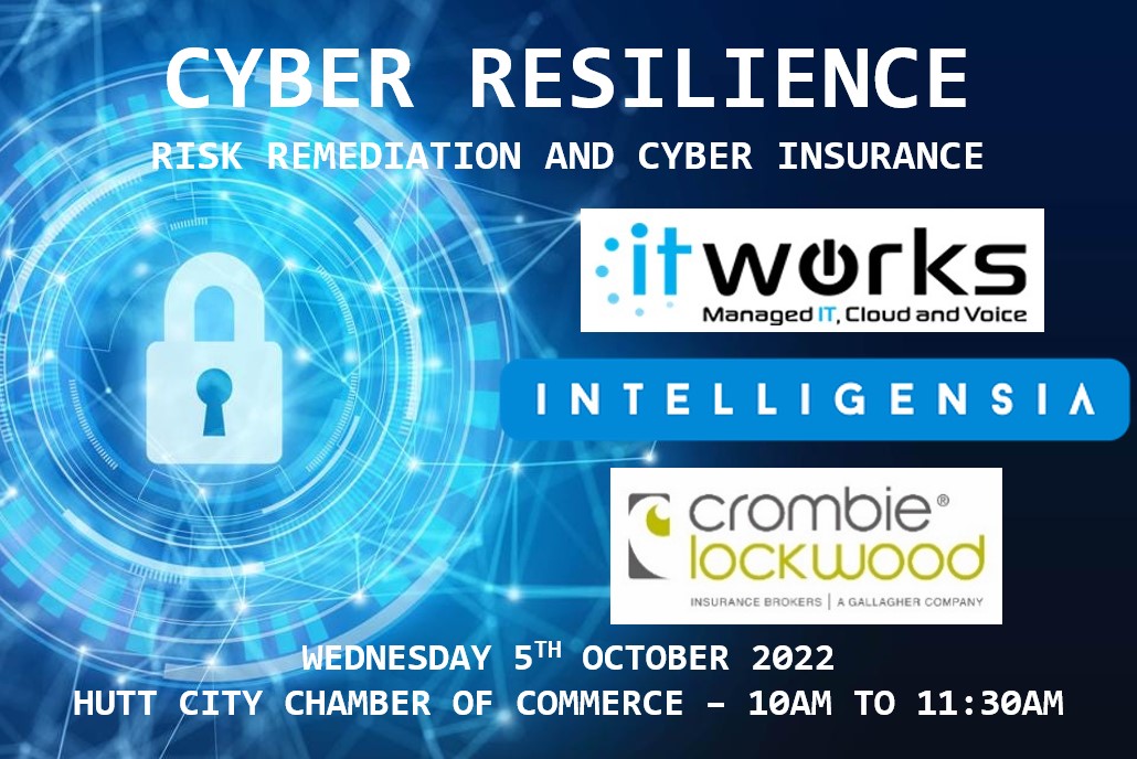 Cyber Resilience, Risk Remediation and Cyber Insurance Seminar - Hutt Valley Chamber of Commerce