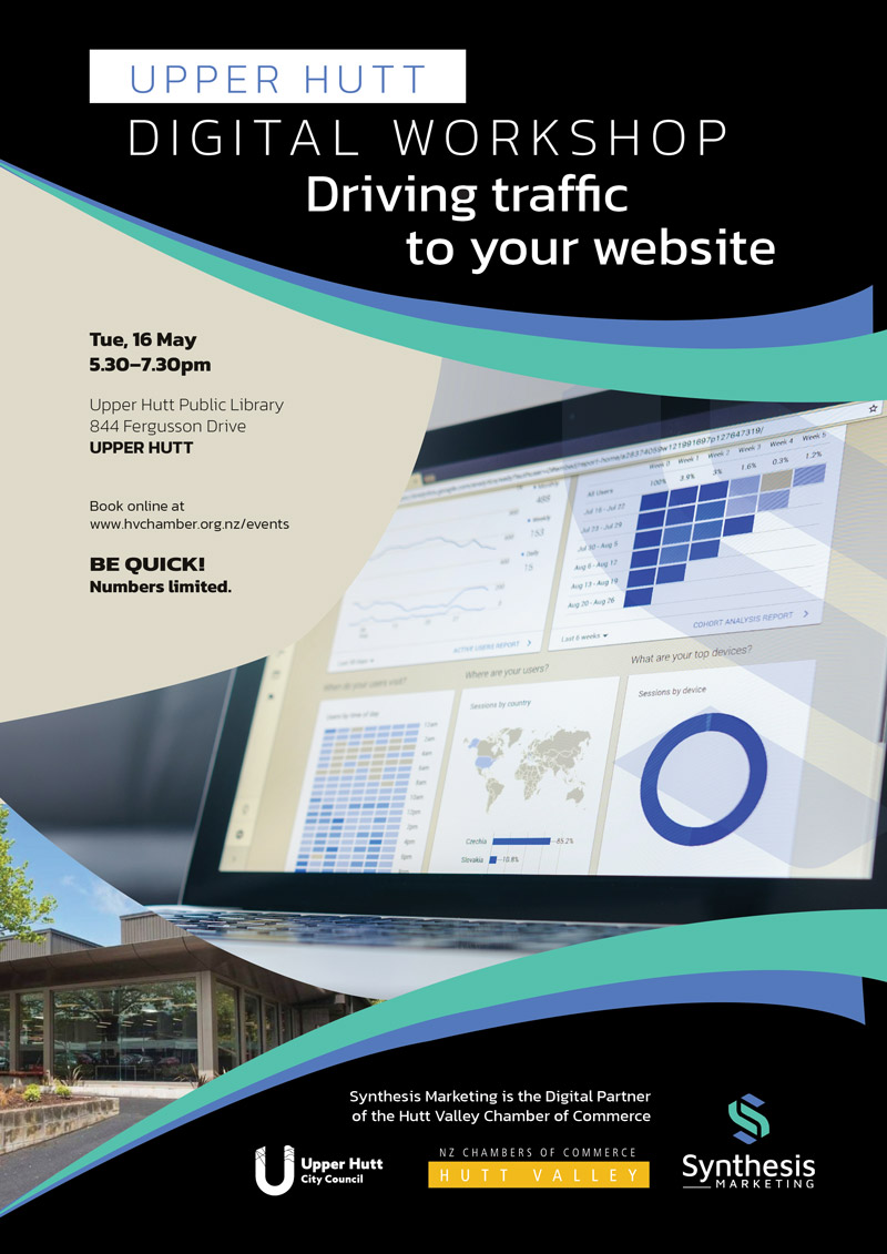 Digital Workshop Upper Hutt | Driving Traffic To Your Website | Synthesis Marketing