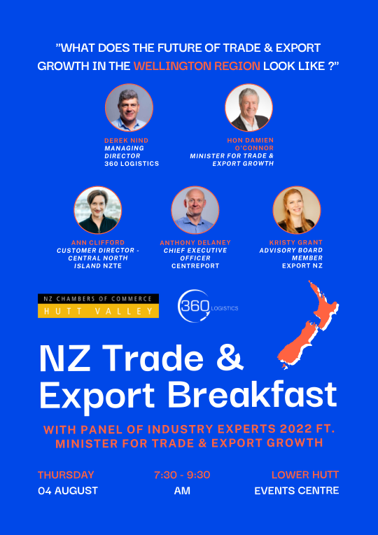 New Zealand Trade and Export Breakfast with Panel of Industry Experts 2022